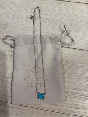 Kendra Scott Turquoise Blue Butterfly Necklace